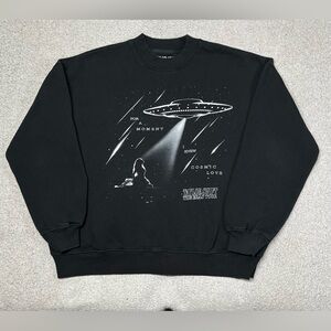 Taylor Swift Sweatshirt Medium Black Pullover Eras Tour 2023 2024 Merch